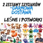2 zestawy - Leśne zwierzaki i Potworki (24 maskotki)
