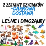 2 zestawy - Leśne zwierzaki i Dinozaury - 26 maskotek