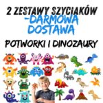 2 zestawy - Potworki i Dinozaury 26 maskotek